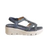 Sandalias Mujer Amarpies Empeine Piedras Azul