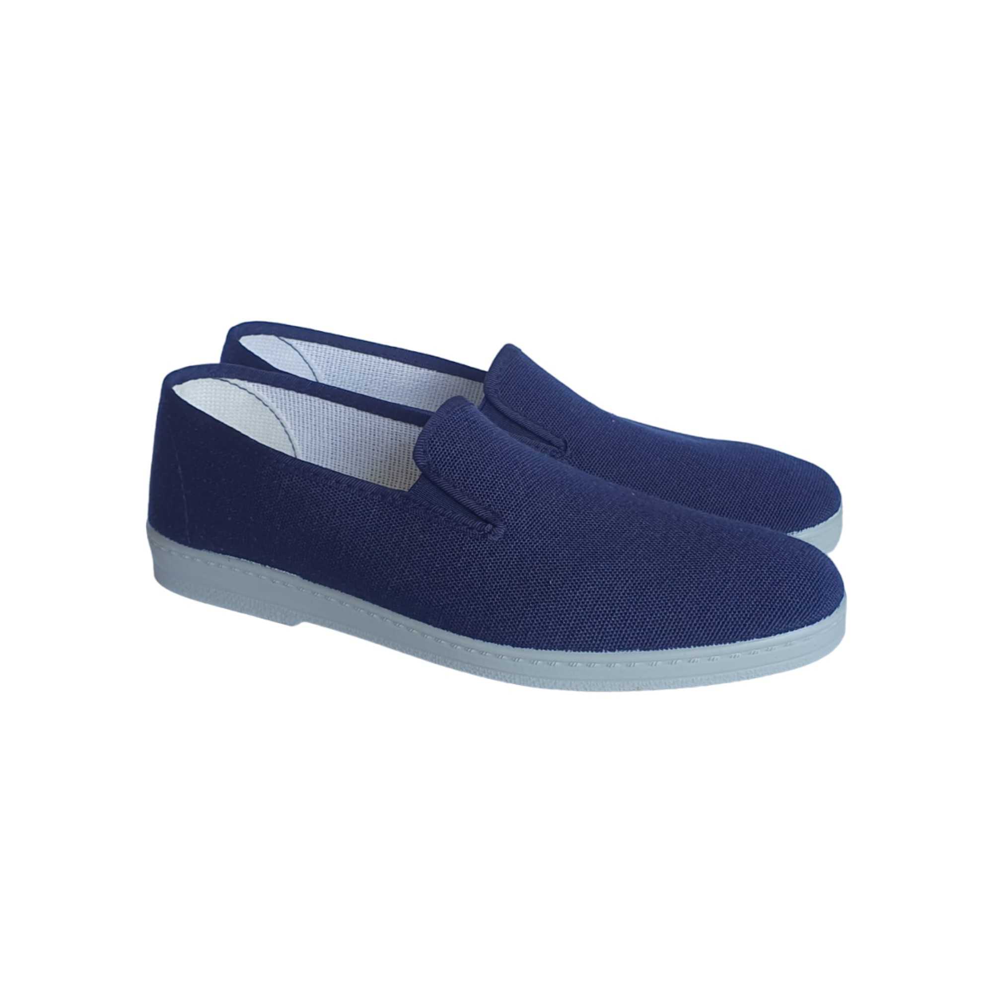 Zapatillas Lona Hombre Azul Marino