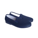 Zapatilla Textil Rejilla Hombre Azul Marino