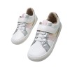 Zapatillas Respetuosas Mustang Blanco Rosa Velcro